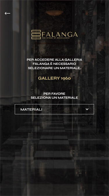 Sito per marmo versione mobile